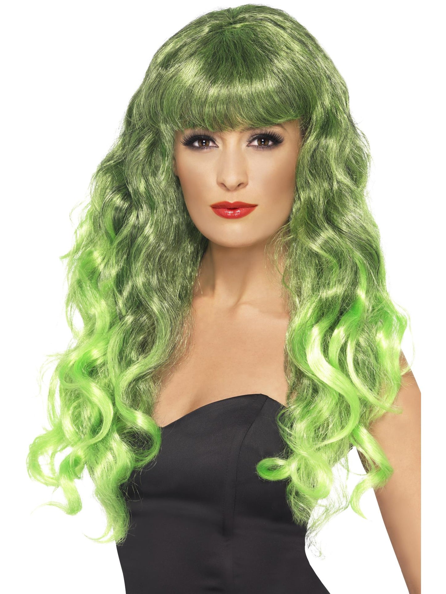 Siren Long Curly Wig with Fringe