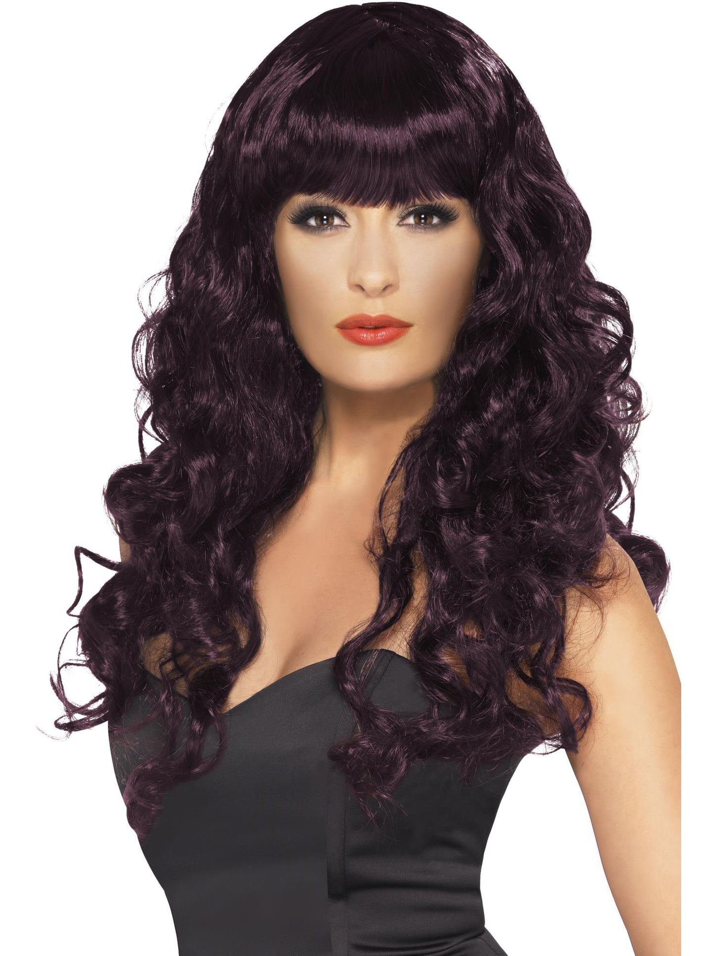 Siren Long Curly Wig with Fringe